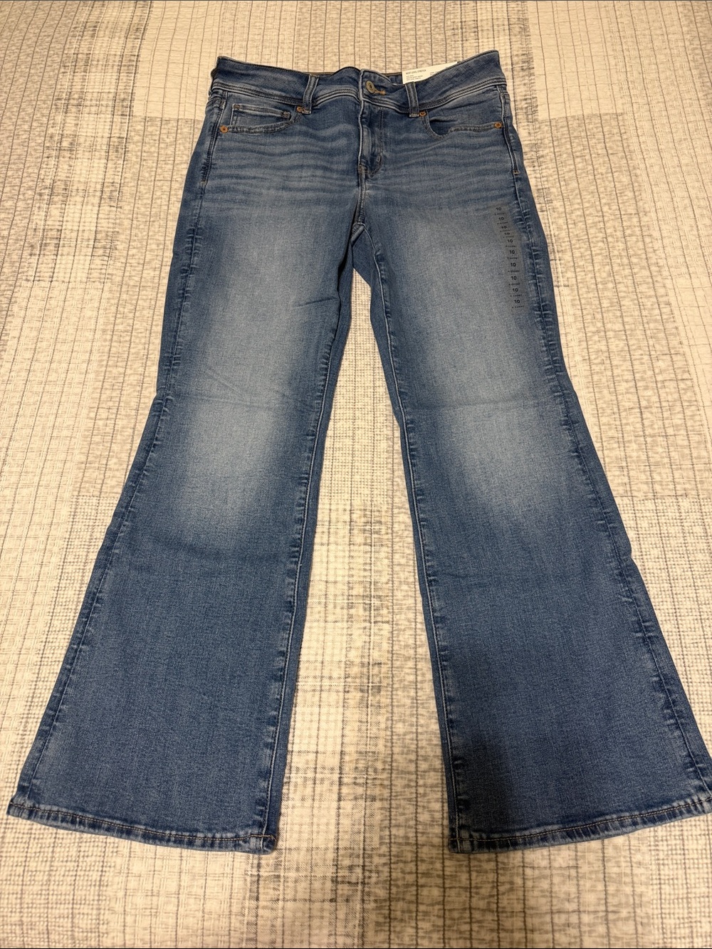 American eagle size 10 x-short kick boot next level stretch blue jeans NWT